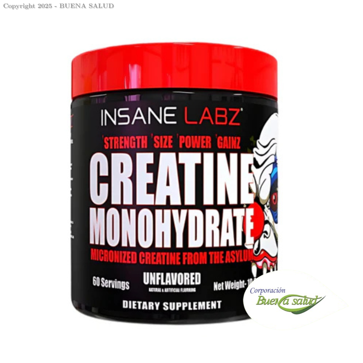 INS850009705679CREMO300gr - INSANE LABZ CREATINE MONOHYDRATE - fco x 300 gr